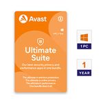 Avast Ultimate PC Suite (Total Security Suite w VPN, PC Cleaner & AntiTracker) (1 PC | 1 Year) (Email Delivery in 2 hours- No CD)