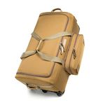 Mountain Land 120L Travel Rolling Duffel Bags with Wheels for Men and Women Extra Large Duffle Bag Military Tactical Deployment Duffle Bag, Khaki, Duffel-bags