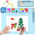 Silicone Painting Mat,EG-SIPRO Large Thick High-Grade Silicone Craft Mat with Cup,20"X16" Creative Cartoon Design Silicone Mats for Crafts,Silicone Art Mat for Kids Gift DIY Creations-Light Blue