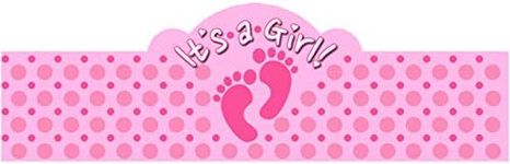 It's a Girl! (Baby Feet) 20 Pack of Self-Adhering Cigar Bands/Labels