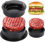 GPYG Burger Press, Hamburger Press Patty Maker, Slider Press Stuffed Burger Patty Press Regular Burger Maker 3 in 1 Non Stick Kitchen Barbecue Grilling Patty Molds