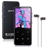 AGPTEK 64GB MP3 Player with Bluetooth, M3 2.4 inch Music Player with Speaker and FM Radio, Touch Buttons, Supports Up to 128GB