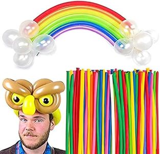 Koogel 400PCS 260Q Twisting Animal Balloons Assorted Color Thickening Latex Twisting Modeling Long Magic Balloons for Animal Shape Weddings, Birthdays Clowns, Xmas Presents