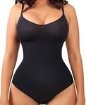 SHAPELLX Bodysuit for Women Tummy Control Shapewear Seamless Sculpting Butt Lifting Shapewear Comfy Body Shaper for Women, A2-black & (Panty), 5XL