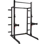 GYM MASTER GM2 Half Power Rack Squat Cage with Optional Weight Storage and Spotters