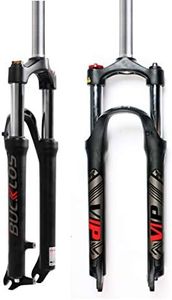 BUCKLOS 26/27.5/29 MTB Suspension Fork Travel 100mm, 28.6mm Straight Tube QR 9mm Crown Lockout Aluminum Alloy XC Mountain Bike Front Forks