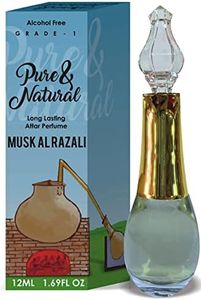 Parag Fragrances Musk Al Razali Attar/Natural Perfume Oil 12Ml (Pure & Natural Diamond) Grade-1 Series Non-Alcoholic & Long Lasting Attar/Itra/Etra For Men/Online Attar