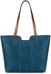 Montana West Tote Bag for Women Top Handle Satchel Purse Oversized Shoulder Handbag Hobo Bags Teal Blue Christmas Gift MWC-118LKB