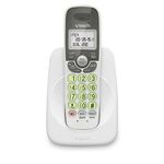 VTech VG101 Cordless Phone with Full Duplex Speakerphone and Caller ID/Call Waiting (White & Grey)