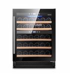 BODEGA43-40 Built-in Wine Fridge under counter - Freestanding Wine Cooler with 2 zones, 5-20 ºC, 130 litres, 40 bottles, 5 shelves, very little vibration, 46 dB, black