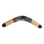 Australian Treasures - Handcrafted Boomerang - size 19.6'' - Kangaroo - handpainted boomerang - wood - outdoorsports