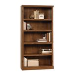 Sauder 5-Shelf Bookcase, Oiled Oak Finish, L: 35.28" x W: 13.23" x H: 69.76"