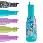 Chilly's Kids Original Water Bottle - Vacuum Insulated Stainless Steel Water Bottle, Reusable Thermal Flask For Hot & Cold Drinks - Leak Proof, No Sweat - 350ml - Stickers