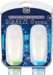 Go Travel Squeezy 100ml Cabin Approved Bottles for Liquids -2 Per Pack (Ref 660)