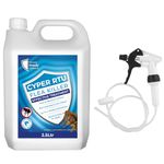 Flea Killer Spray 2.5L Cyper RTU | Powerful Flea Spray for the Home | Effective Flea Treatment for House | Extra Strong Flea Killer | Household Flea Spray for Home Use | Kills Fleas and Eggs Fast