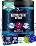 Key Nutrients Electrolytes Hydration Powder - Delicious Blue Raspberry Drink Mix 90 Servings - Sugar Free, Gluten Free, Zero Calories - Keto: Magnesium…