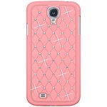 Amzer Diamond Lattice Snap-On Shell Case Cover for Samsung Galaxy S4 GT-I9500, Fits All Carriers, 1-Pack, Retail Packaging, Light Pink (AMZ95748)