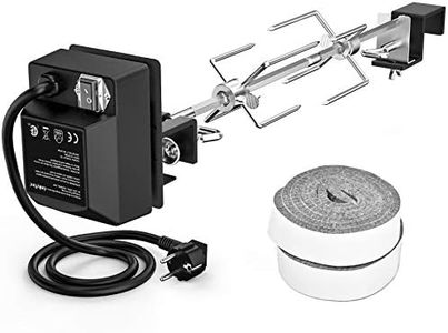 Onlyfire Kit de rôtisserie en Acier Inoxydable avec Moteur Robuste et Accessoires – Compatible pour Grands modèles XLarge BGE | Kamado Joe Classic | Pit Boss & Autres grilles en céramique