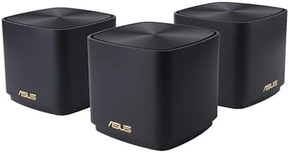 ASUS ZenWiFi XD4S AX1800 WiFi 6 Mesh Router (3 Pack), Coverage up to 4800 sq ft, Subscription-Free Network Security, Built-in Parental Control, Instant Guard, VPN, Easy Setup via ASUS Router App