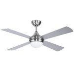 Ovlaim 122cm Ceiling Fans with Lights and Remote for Bedroom, 6 Wind Speed, Dimmable LED Light, Silent Ceiling Fan with DC Motor