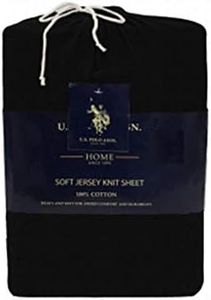 U.S. Polo Assn. All Season, Soft and Cozy T-Shirt Material, 4 Piece 100% Cotton Jersey Sheet Set