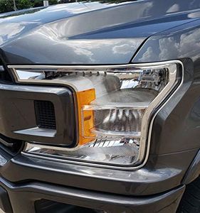 TRUE LINE Automotive Truck Headlight Trim Bezel Cover Molding Kit for 2016-2020 F-150 (Chrome)