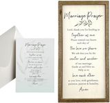 Marriage Prayer Wall Decor - Classy Wedding Gift or Marriage Gifts, Ideal Anniversary or Bridal Shower Gift - Shelf or Wall Art, Marriage Wall Decor