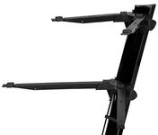 STAY - Slim 2 Tier Keyboard Stand with Curved Top Tier Arms - Black