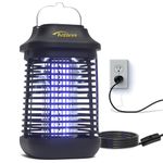 Bug Zapper 4200V for Outdoor and Indoor, 9.84 Ft Power Cord with Switch, Waterproof Electric Mosquito Zappers, Mosquito lamp, Electronic Bug Zapper Light Bulb for Backyard, Patio