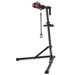 CXWXC Bike Stand Bike Heavy Duty Stand Bike Repair Stand Bicycle Stand with Welded Clamp Head 360 Rotatable Quick Release (Black)