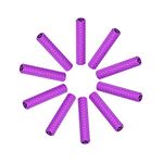 uxcell M3x25mm Aluminum Standoff with Mesh Texture Column Spacer for RC Airplane FPV Quadcopter CNC Purple 10pcs