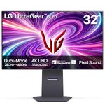LG 32GS95UE-B 32'' Ultragear™ OLED Gaming Monitor with UHD Display Dual Mode 240Hz, 480Hz 0.03ms G-SYNC, FreeSync Premium Pro, HDR400 True Black, HDMI 2.1, Anti-Glare Tilt/Height/Swivel Stand