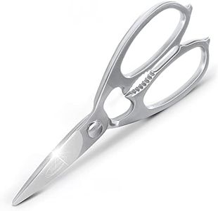 Newness Multi-Purpose Kitchen Scissors, Premium Stainless Steel Solid Kitchen Shears for Can Opener, Walnut Cracker, Heavy Duty Poultry Scissors with Sharp Blade for Cutting Turkey, Chicken, Bones