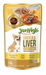 JerHigh All Life Stages Wet Dog Food, Human Grade High Protein Chicken, Gravy Chicken & Liver (Pack of 12)