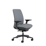 Steelcase Amia Ergonomic Office Chair with LiveLumbar Back Support And 4D Armrest Grey