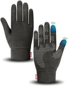 Aegend Lightweight Winter Gloves for Men Women, Warm Running Gloves Touchscreen Thermal Glove Liners for Cold Weather Driving, Cycling & Hiking, Non-Slip, Elastic Cuff, Stretchy, Durable