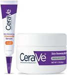 CeraVe Vitamin C Serum and Night Cream Skin Care Set | Brightening Serum with 10% Pure Vitamin C and Night Moisturizer with Peptides| Hyaluronic Acid and Ceramides | 1oz Serum + 1.7oz Moisturizer