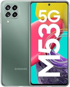 Samsung Galaxy M53 5G (Mystique Green, 8GB, 128GB Storage) | 108MP | sAmoled+ 120Hz | 16GB RAM with RAM Plus | Without Charger
