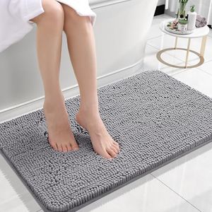 OLANLY Bathroom Rugs 24x16 Soft Absorbent Chenille