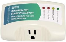 BSEED Voltage Protector Electronic Surge Protector Outlet, Wall Surge Protector for Big Refrigerators 27 cu. ft. or More Home Appliance Against High & Low Voltage, Brownouts & Spikes 1875W 15A 1 Pack