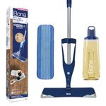 Bona Premium Spray Mop Kit for Oiled Wood Floors, Bona Floor Mops for Cleaning Floors, Incl. 1x Bona Oiled Wood Floor Cleaner Liquid Cartridge 850ml and 1x Microfibre Pad