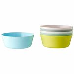 Ikea 3 x Pack of 6 X Children Color Bowls