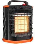 Fitfirst Portable Propane Heater - 9000 BTU Outdoor Tent Heater for Camping, 2 Heat Settings & Tip-Over/ODS Protection, Versatile for Indoor, RV, Garage, Patio, Ice Fishing, Hunting, Power Outage