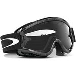 Oakley L-Frame Graphic Frame MX Goggles (Carbon Fiber/Clear Lens Glasses, One Size)