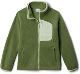 Columbia Unisex Kids Fast Trek Fleece Full Zip, Full Zip Fleece Jacket, Canteen/Sage Leaf, Size M