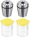 sourcing map ER32 Spring Collet, 10mm Chuck for CNC Engraving Machine Lathe Milling 2pcs