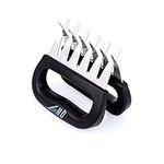 QH7 Bear Claws Meat Shredder, Stainless Steel Bear Claws Pulled Pork Meat Shredder Shredding Forks BBQ Claws, Not Easy to Corrode,High Temperature Resistance (Stainless Steel)