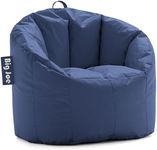 (Blue) - Big Joe Milano Bean Bag Chair, Stadium Blue