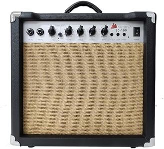 Kunova 20W 6.5" Speaker Electric Guitar Amp Amplifier Two Inputs Built in Speaker Headphone Jack Includes Gain Bass Treble Volume