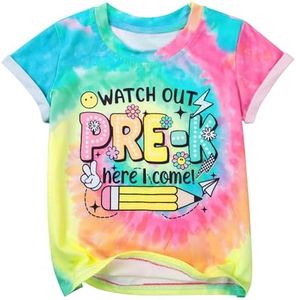 Kindergarten Shirt Boys Girls Watch Out Kindergarten Here I Come Shirts Kids First Day of Pre K Back to School Gift Tee